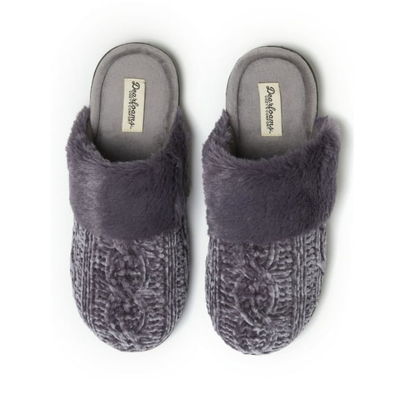 Dearfoams Women's Gray Slippers - Picture 1 of 6